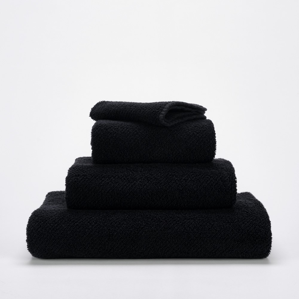 Twill Egyptian Cotton Towels 990 by Designer Abyss & Habidecor in Black